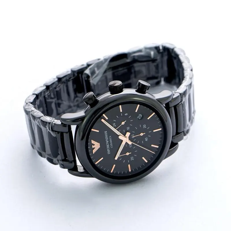 Emporio Armani Luigi Chronograph Black Dial Men's Watch | AR1509